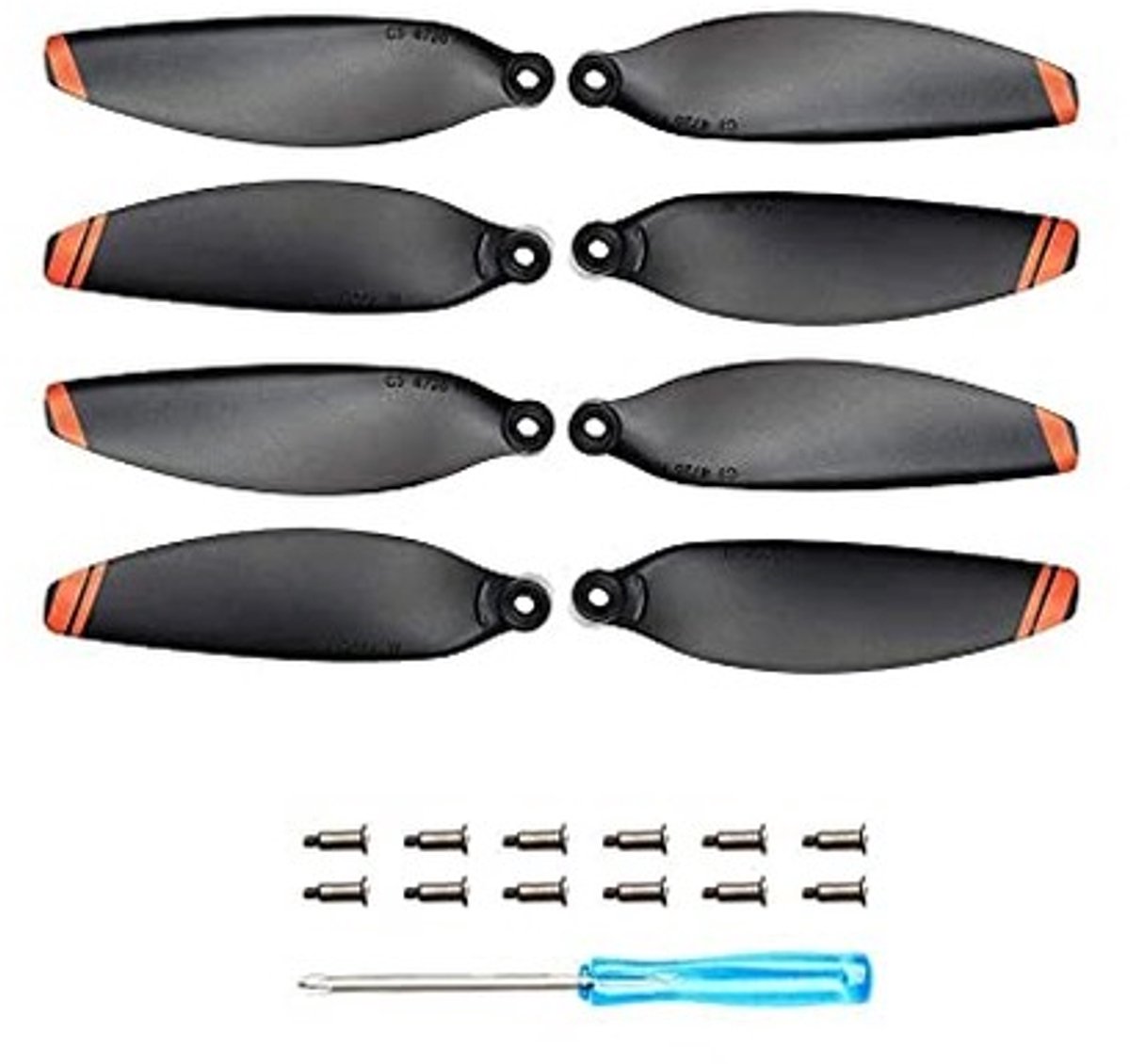 aladdien - Mavic Mini 2 propeller - Geluidsarme propellers - Origineel accessoire - Oranje rand - Vervangingsonderdelen voor drones - Geschikt voor ..