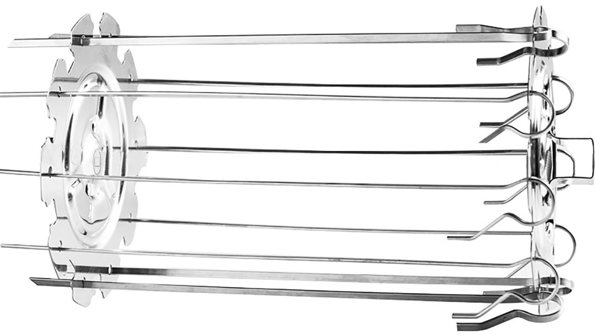 Universele RVS Rotisserie Spieshouder voor BBQ - Draaispiesset voor alle Grills