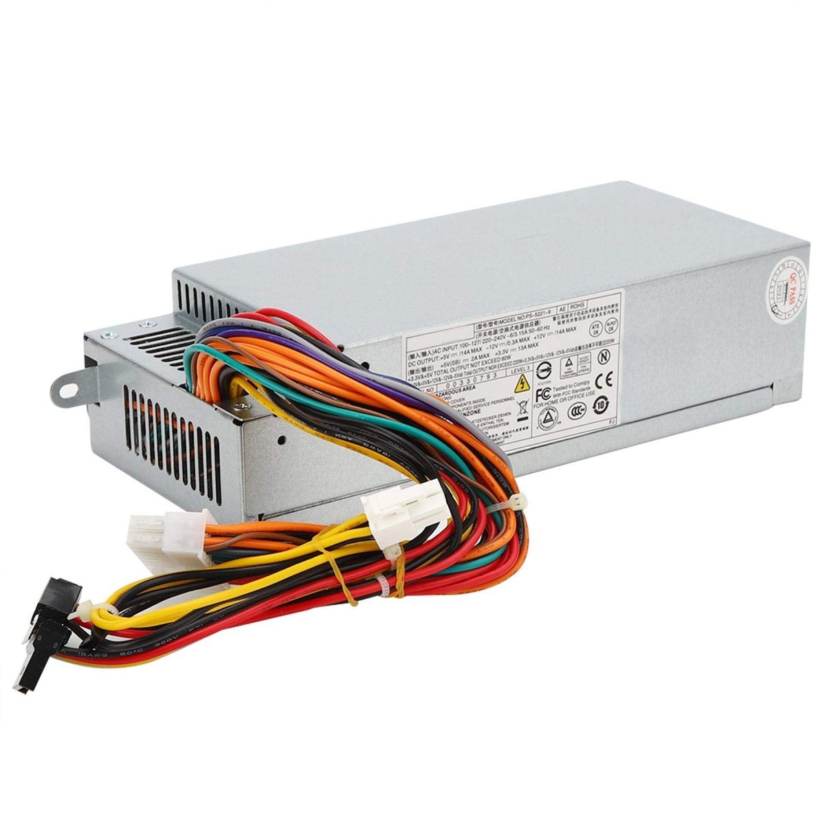 Walfront PS-5221-9 220W Kleine Chassis Voeding - Betrouwbare Computer Componenten