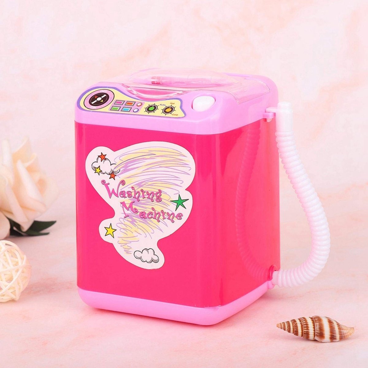 aladdien - Make-upborstelwasmachine - Make-upborstelreinigingsapparaat - Handvrij reinigen - Rose Red - Schoonheidsreiniging - Make-uptool - Geschik..