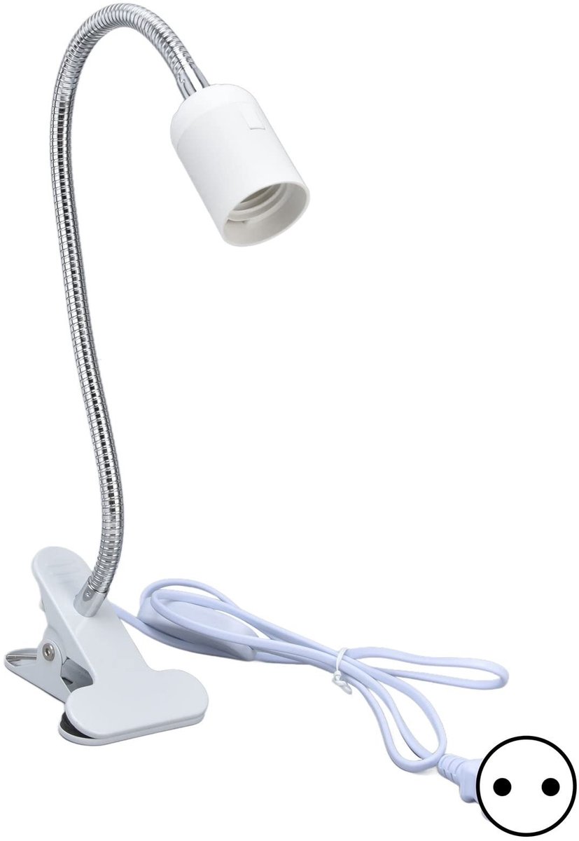 aladdien - Boeklamphouder - LED-bureaulamp - Draagbaar - Zwanenhals - Klem - Buiten en binnen gebruik - EU