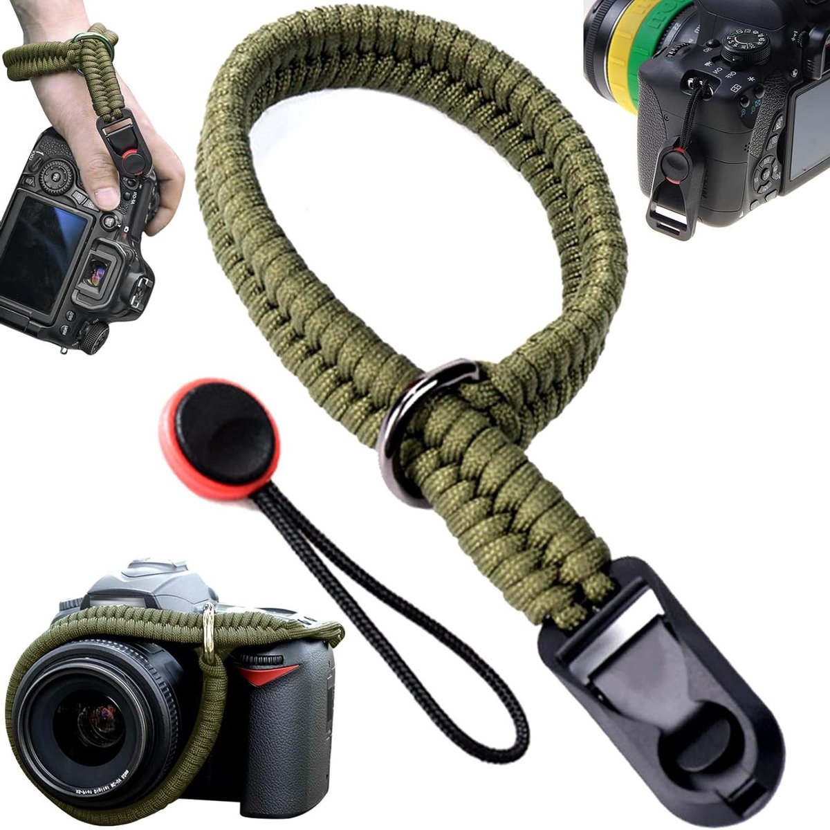 Verstelbare Camerariem - Compatibel met Meerdere Camera's - Totale Lengte 40 cm