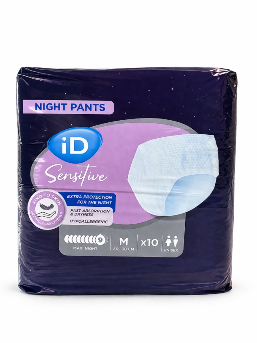 iD Sensitive Pants Maxi Night Large - 1 pak van 10 stuks