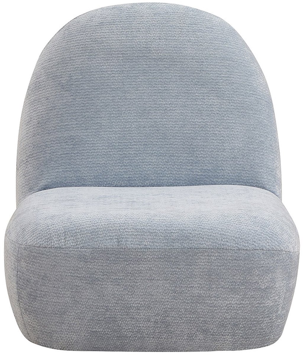 Vente-unique Kinderfauteuil in lichtblauw chenille stof MALDANO