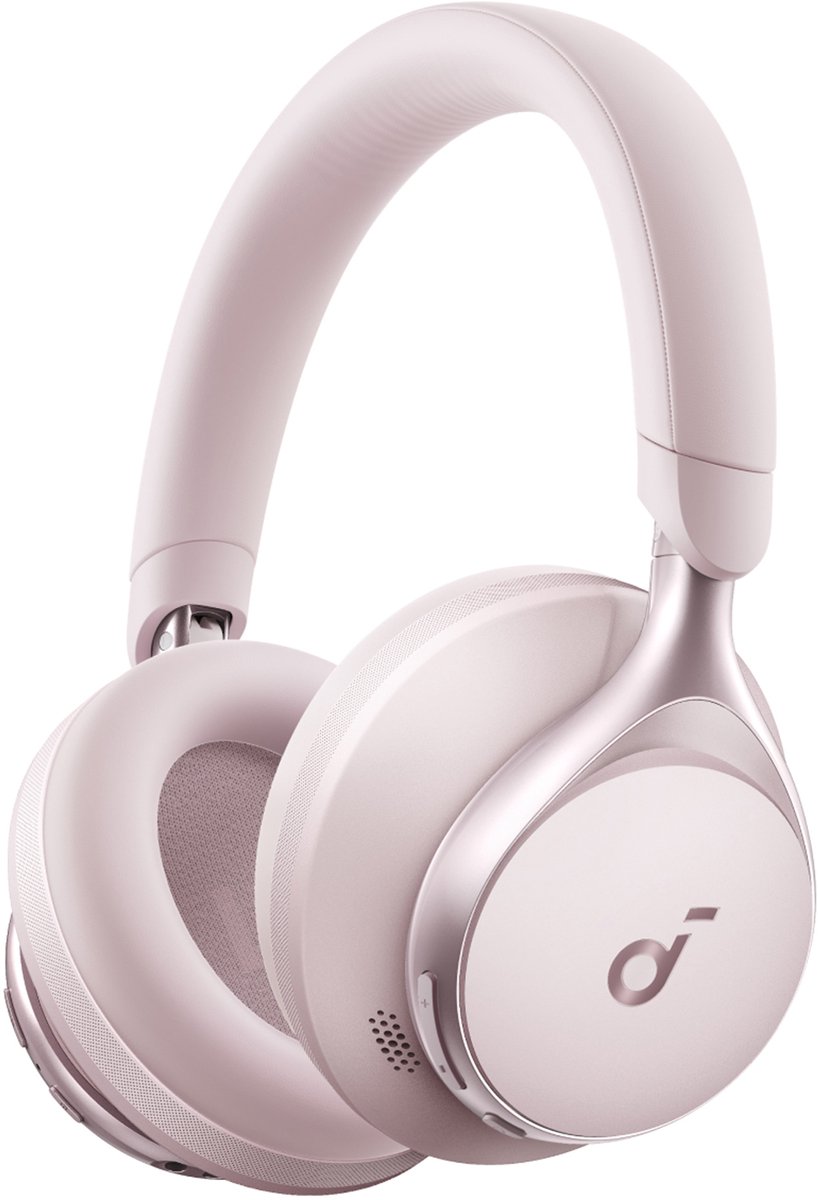 Anker Soundcore Space One - Soft Pink Headset Draadloos Hoofdband Gesprekken/Muziek/Sport/Elke dag USB Type-C Bluetooth Roze