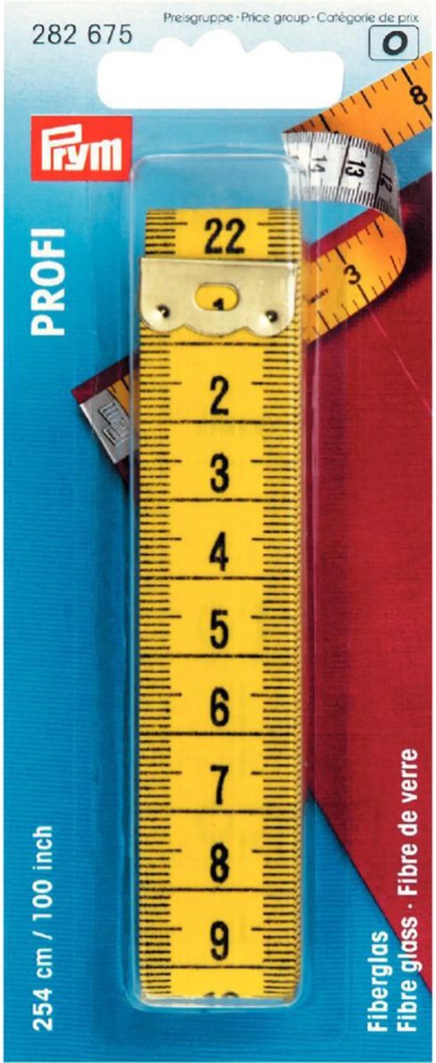 PRYM Centimeter glasvezel 254cm/100inch 282675 - Prym
