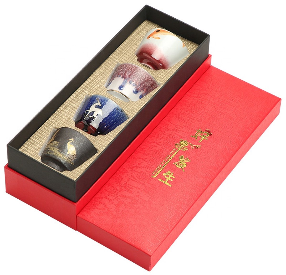 Japanese Teacup Set - Handgemaakt - Retro style - incl Gift box