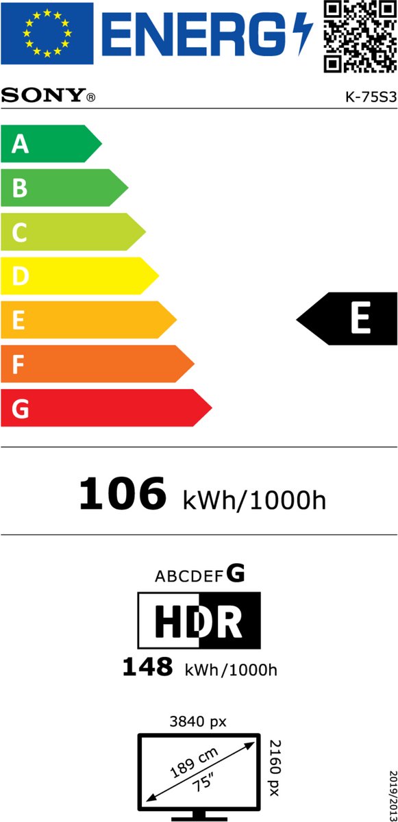 Sony Bravia 3 - 75 inch - 4K LED - 2025 - afbeelding 2