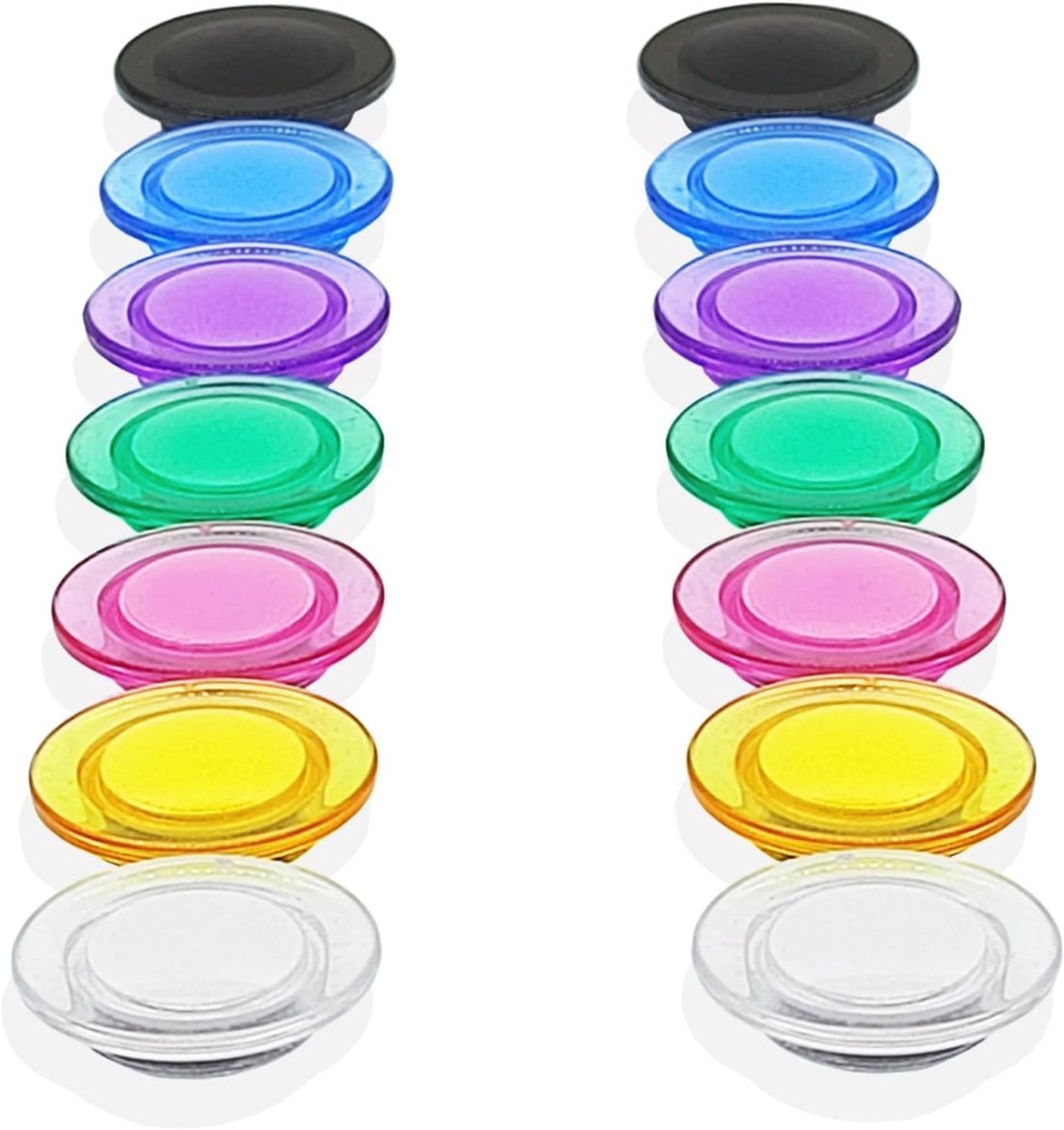 Kleurrijke koelkastmagneten set van 14 stuks, ideaal voor whiteboards en magnetische borden