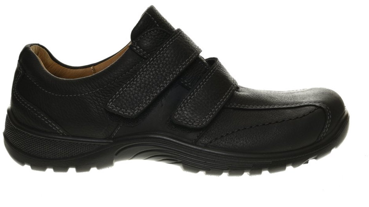 Heren Velcroschoenen Zwart Comfort Extra Breed maat 46