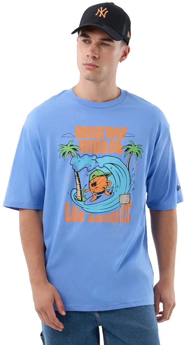 New Era 60856184 T-shirt Met Korte Mouwen L Man Blauw