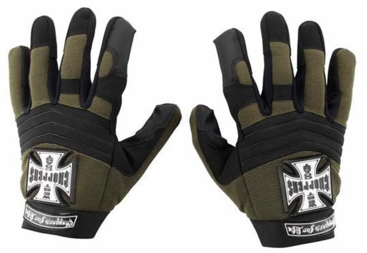 West Coast Choppers Pay Up Sucker Handschoenen Groen,Zwart S Man
