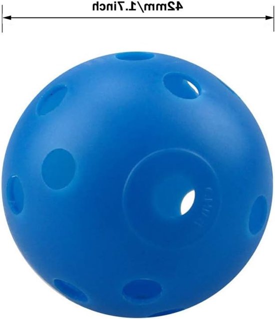 Multicolour Golfballen Set van 30 Stuks van Plastic met 26 Gaten voor Oefeningen en Driving Range van Merkloos — afbeelding 5