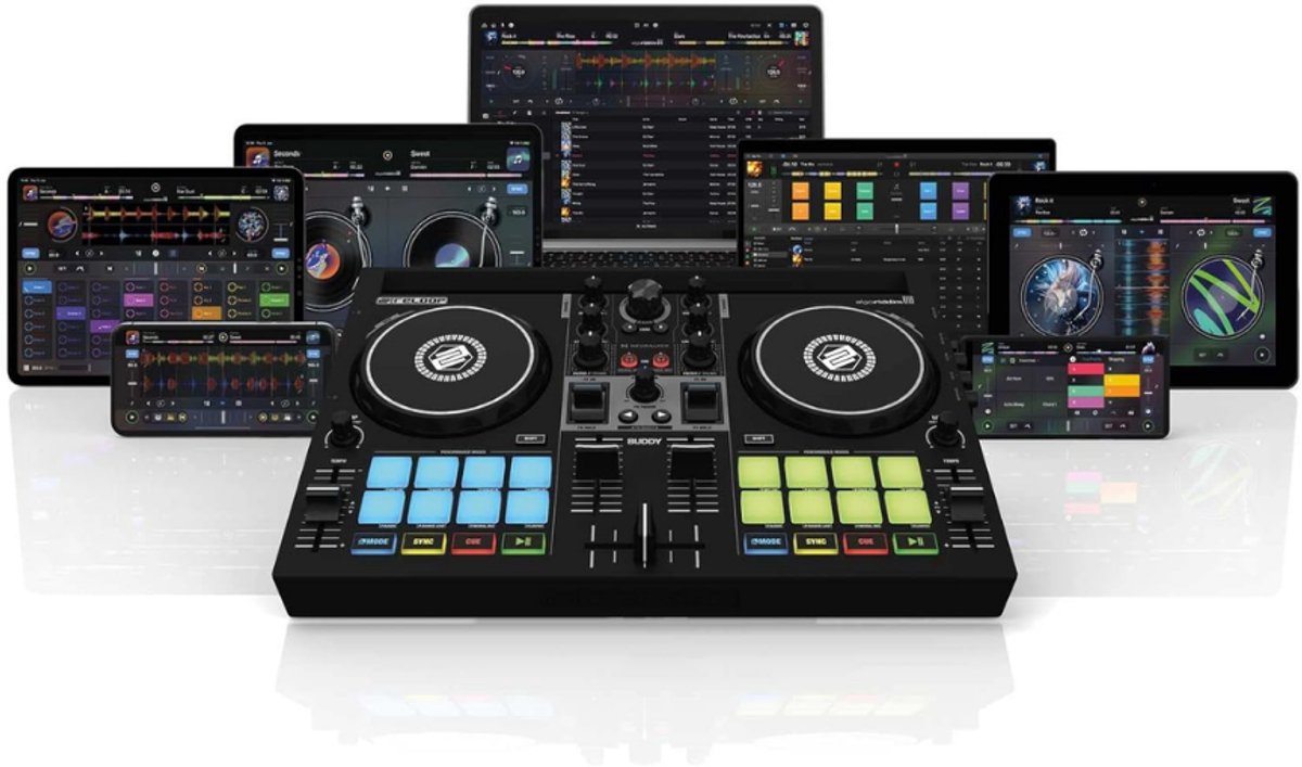 YOR® DJ Controller - DJ - Controller - Zwart - 22cm x 33cm x 5cm