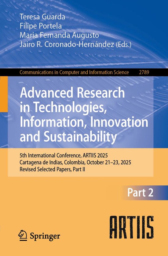 Springer Nature Proceedings Computer Science 2 - Advanced Re ... - cover