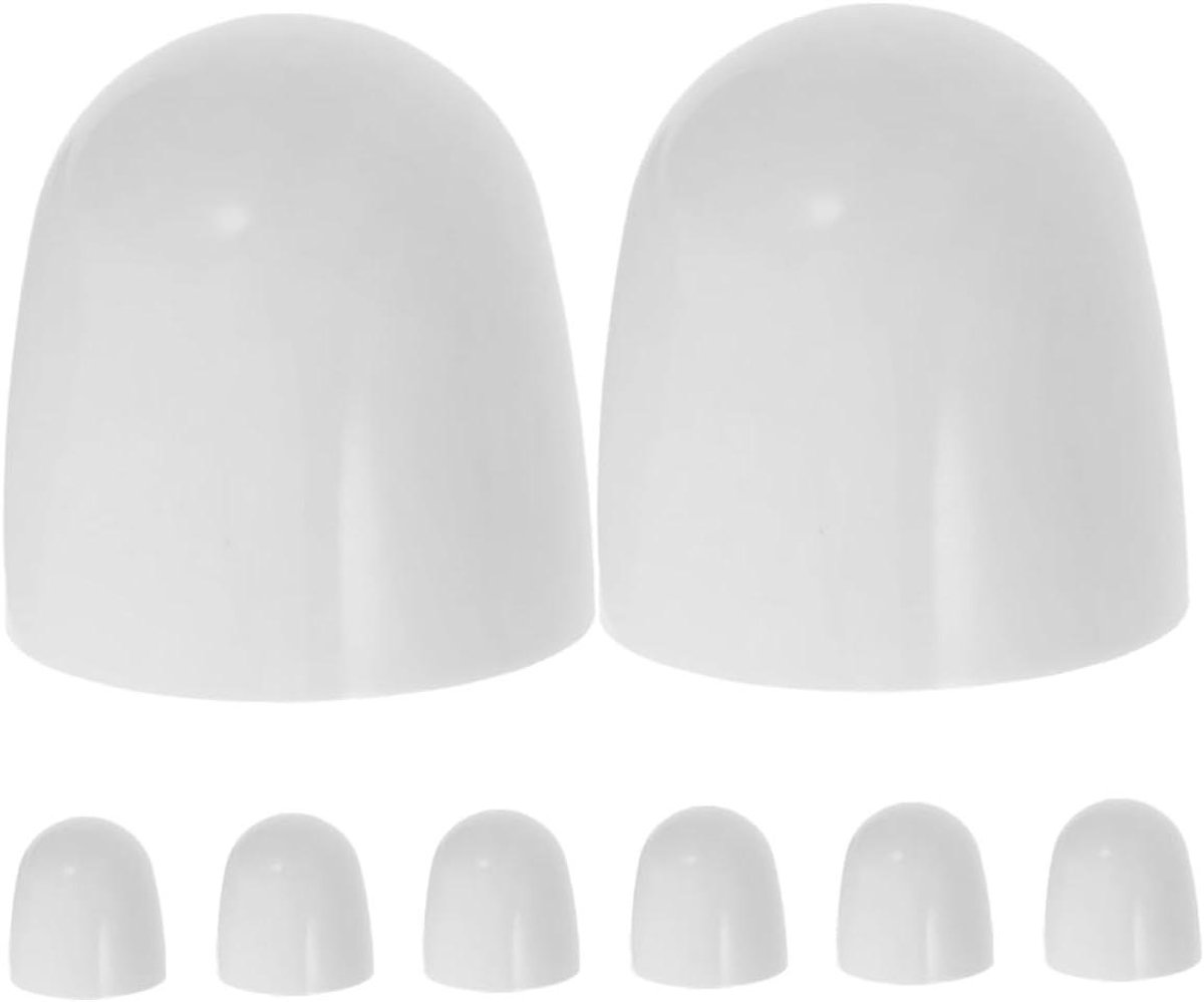 Toilet Schroefdoppen - Afdekdoppen - Badkamer Decoratie - Universele Pasvorm - 30x30x30 mm - Wit