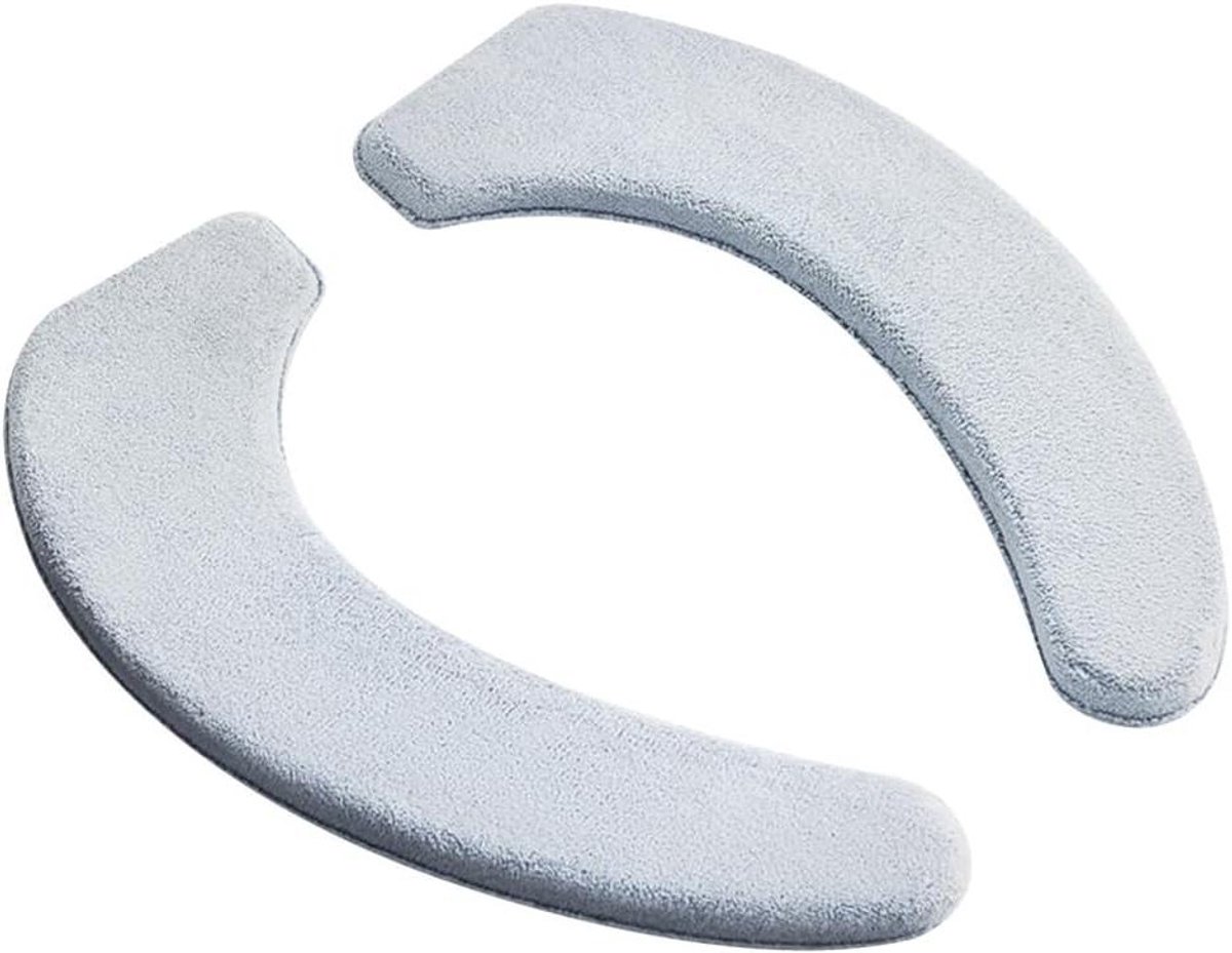 Toiletbrilhoes - Zachte zitting - Wintercomfort - Met traagschuim - Universeel - Grijs