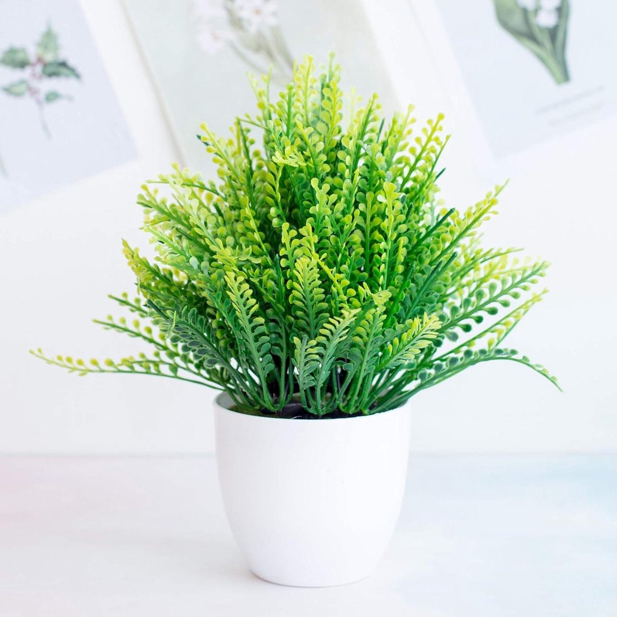 Kunstplant Bonsai - Nep Gras - Interieur Decoratie - Onderhoudsvrij - Zoals Afgebeeld - Gr