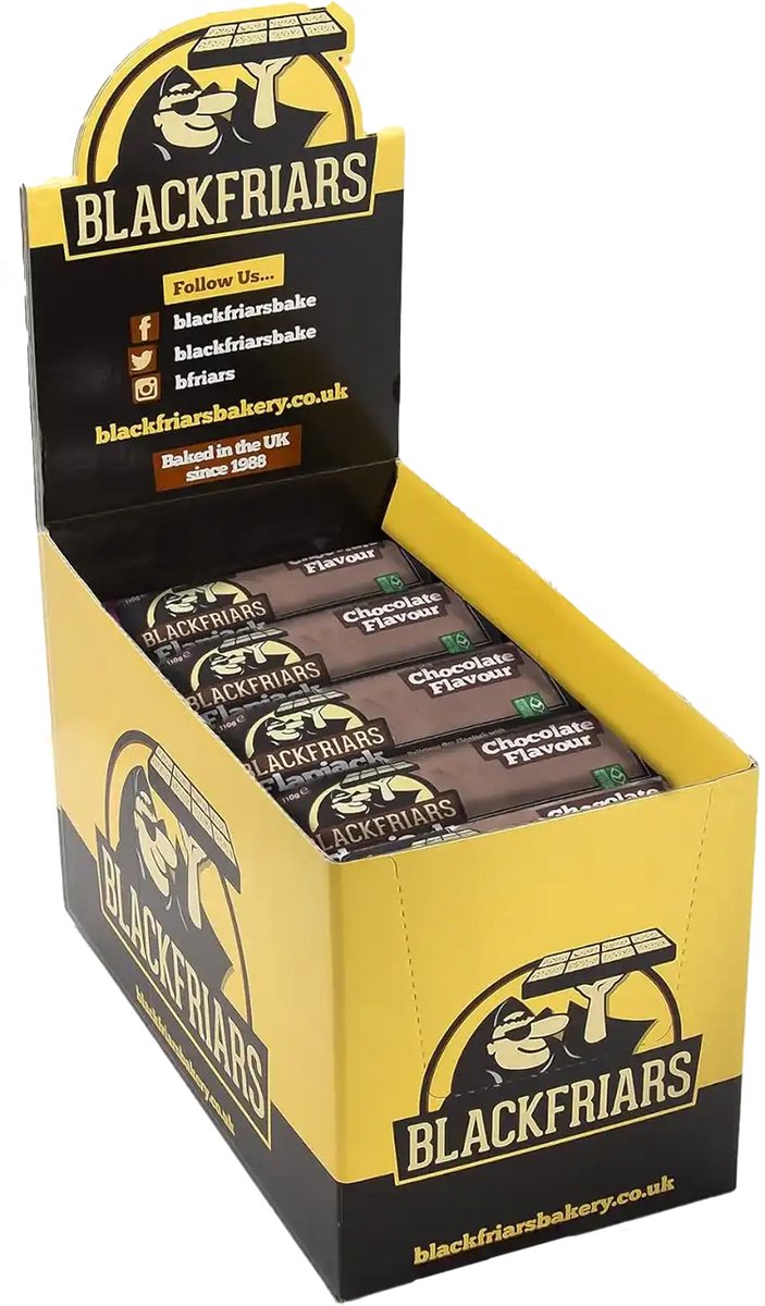 Blackfriars Flapjacks (25x110g) Chocolate - Repen - Energie repen — afbeelding 5