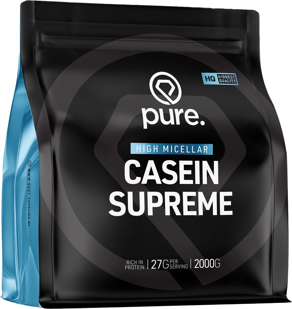 PURE Casein Supreme - 2000gr - vanille - micellaire caseine - eiwitshake - langzame eiwitten - caseïne eiwit