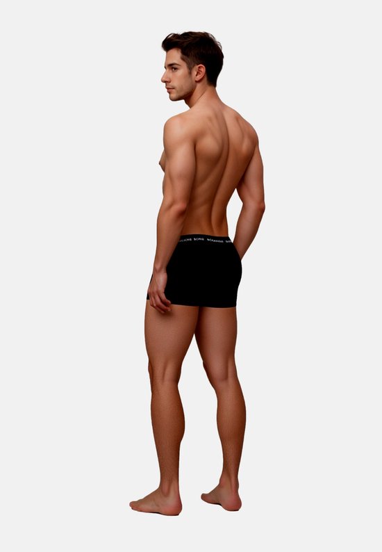 Björn Borg Cotton Stretch trunks - heren boxers korte pijp (3-pack) - zwart - zwart - zwart