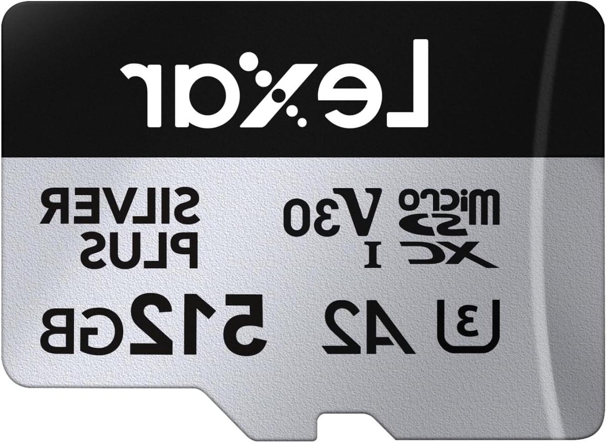 MicroSDXC Geheugenkaart - Opslagkaart SD - Snelle Data Transfer - V30 Video Snelheid - 512GB - Zilver