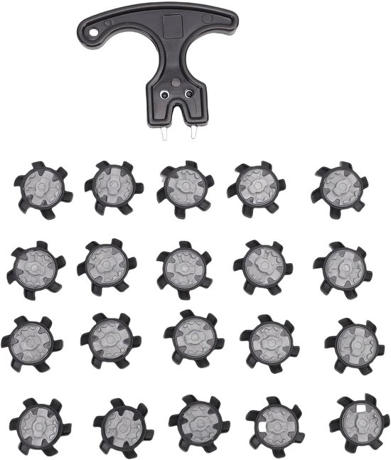 Vervangingsset Schoenplaatjes - Noppen set - Sportieve Prestaties - Verbeterde Grip - 20 stuks - Zwart — afbeelding 5