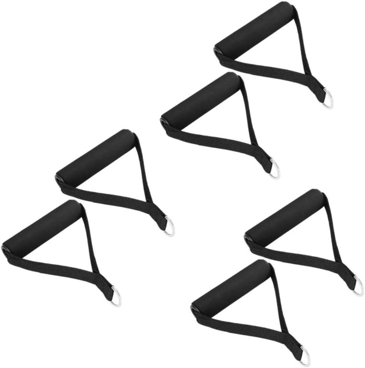 Vervangende Handgrepen - Oefenband Handvatten - Kracht Training - Industriële Sterkte Kern - 12x3CM - Zwart
