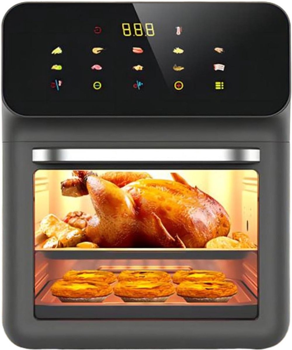 Airfryer Oven - Keukenoven Combiapparaat - Veelzijdig Koken - 3D Luchtcirculatie - 15 Liter Capaciteit - Zwart