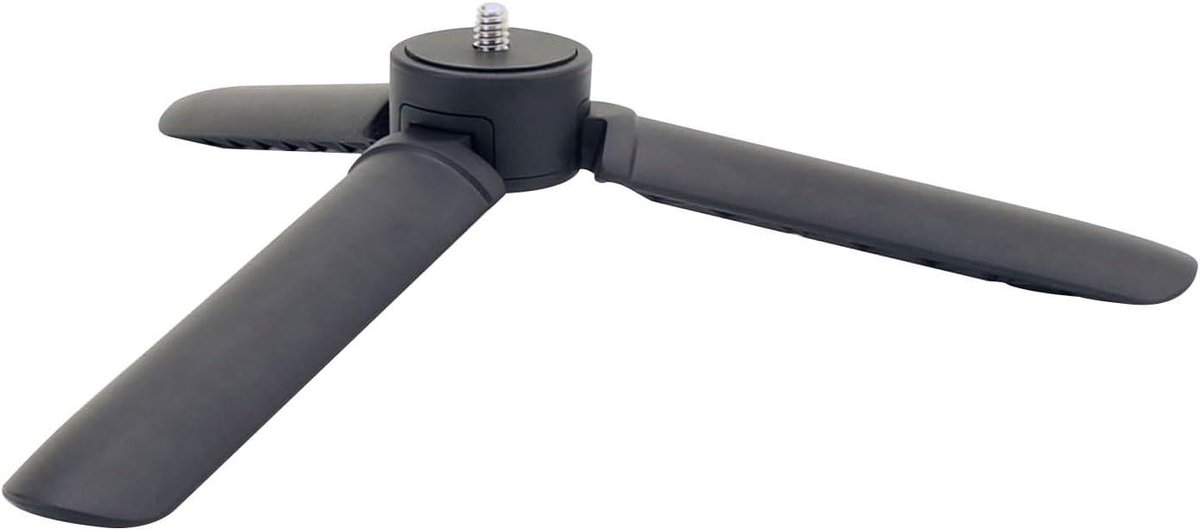 Mini Statief - Desktop Stand - Video Bellen - Verstelbare Hoek - 12 Cm - Zwart