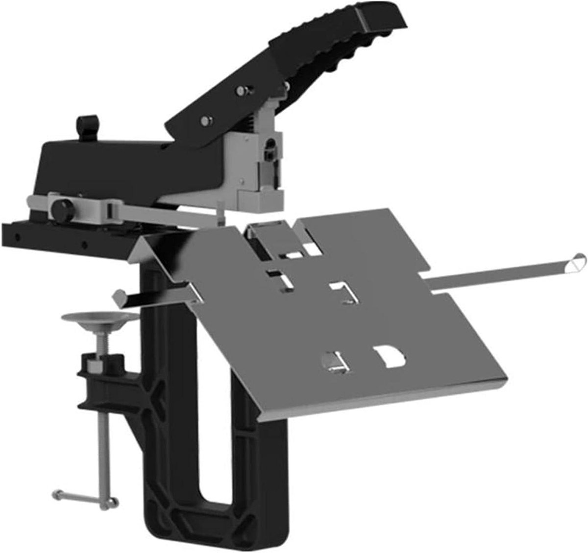 Heavy Duty Nietmachine - Metaal Nietapparaat - Documenten Binden - 2-in-1 Functionaliteit - 60 Vellen Capaciteit - Zwart