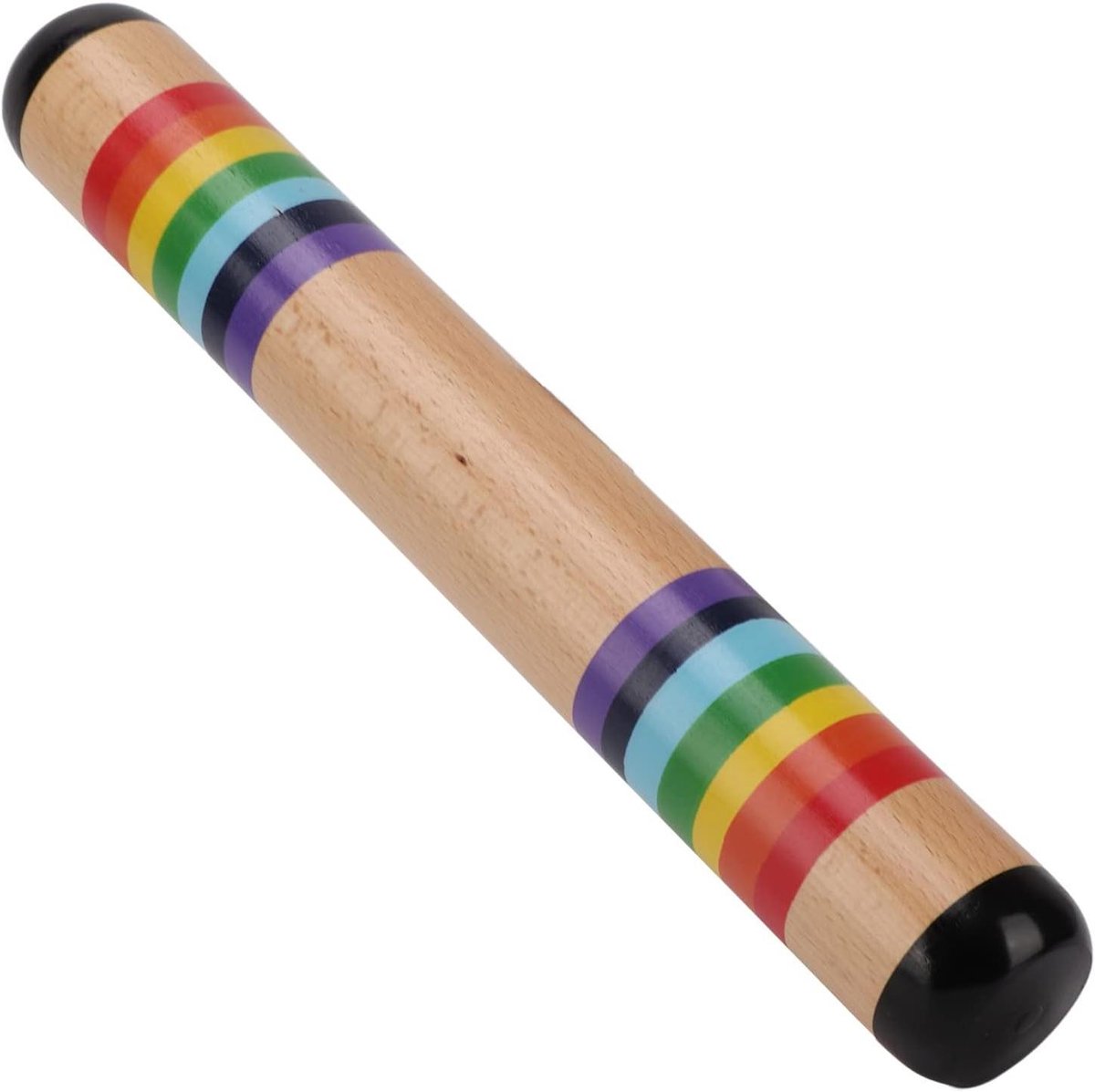Houten Regenstok - Muziekstok Geluid - Zintuiglijk Spel - Charmant Druppelgeluid - 35 cm - Kleurrijk