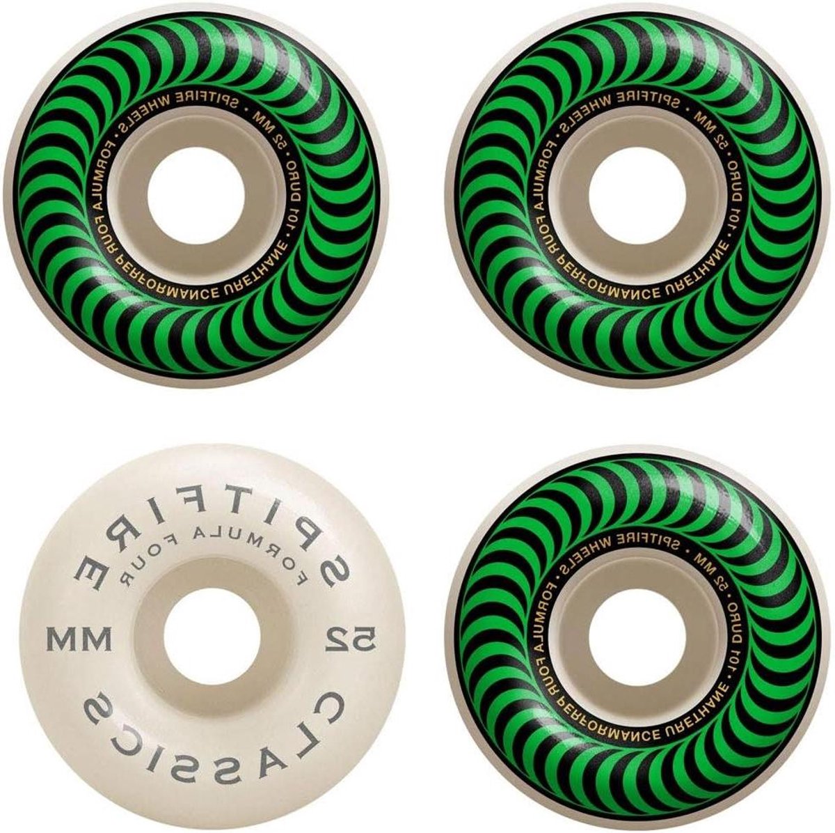 Skateboard Wielen Onderdelen Set Straat Skaten Duurzaam Urethaan 52mm 101a