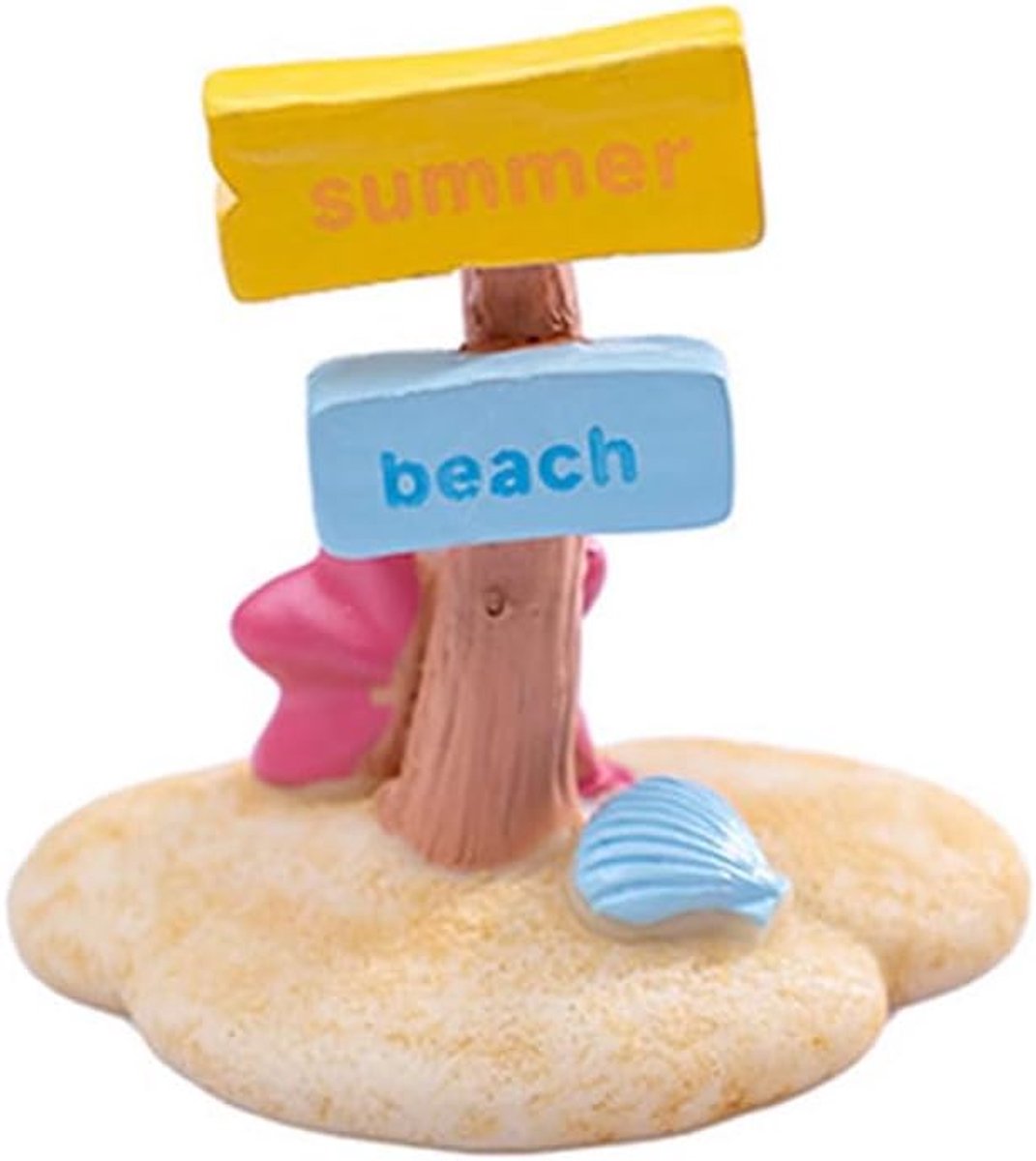 Hars Verkeersbord - Miniatuurdecoratie - Tuin decoreren - Strand thema - 20 stuks - Meerkleurig