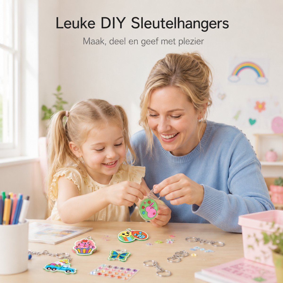 BOTC Krimpfolie set - 200-delig - Knutselen Krimpie Dimpie - Sieraden en sleutelhangers maken - Inclusief attributen en handleiding — afbeelding 2