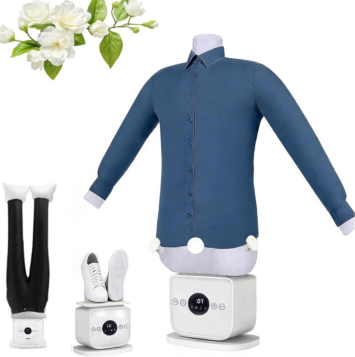 Automatische Strijkmachine - Draagbaar Stoomstrijkijzer - Snel Kleding Strijken - Handsfree Kreukelverwijdering - 1100 Watt - Basic
