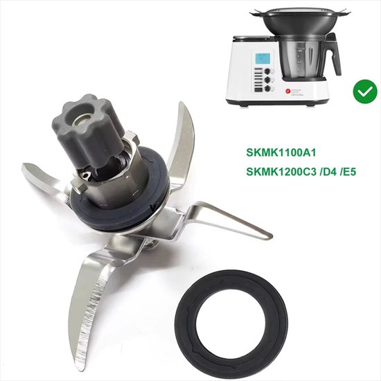 Mengbladen, mengmessen en accessoires Geschikt voor keukenmachines Geschikt voor Monsieur Cuisine Edition Plus SKMK1200 C3/D4/E5 SKMK1100A1 — afbeelding 5