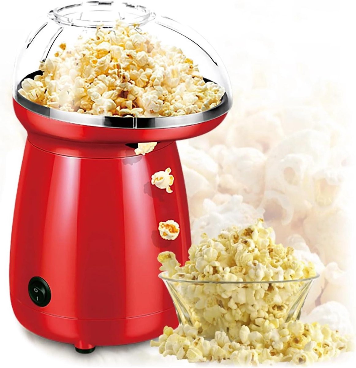 Popcorn Machine - Maïs Maker - Snacks Maken - Hete Lucht - Grote Capaciteit - Wit
