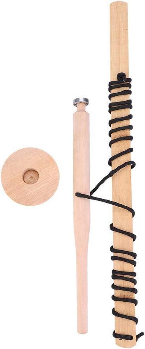 Vuurstarter Set - Houtboor Vuurmaker - Outdoor Overleven - Ergonomische Handgreep - 41 cm Lengte - Houtkleur