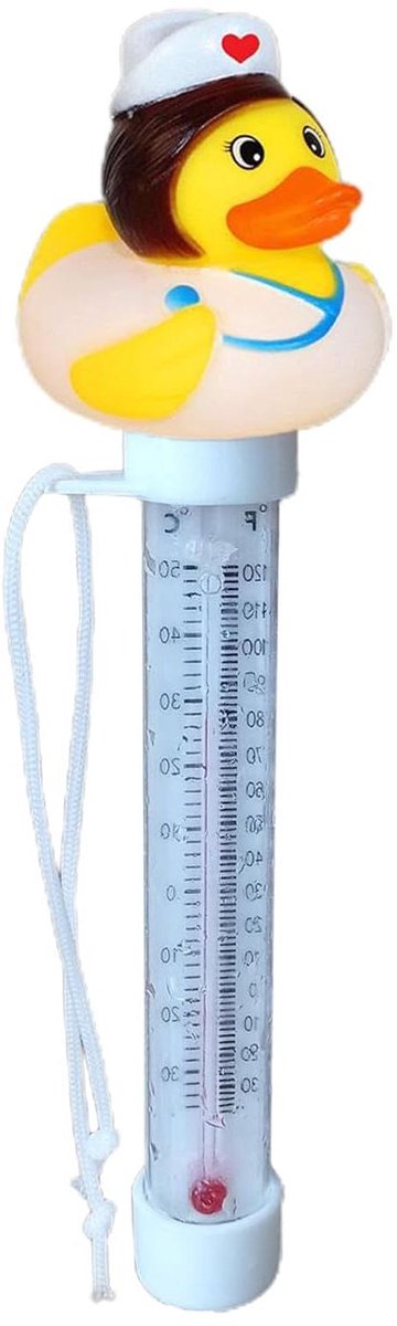 Drijvende Thermometer - Watermeter Bad - Temperatuur Meten - Leuk Eend Ontwerp - 20 cm - Multicolor