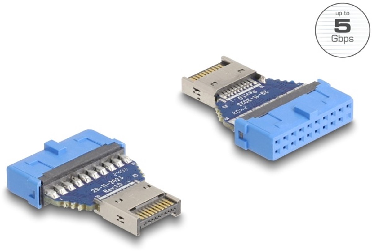 Delock USB 5 Gbps Adapter Pin Header female to internal USB Type-E Key A male