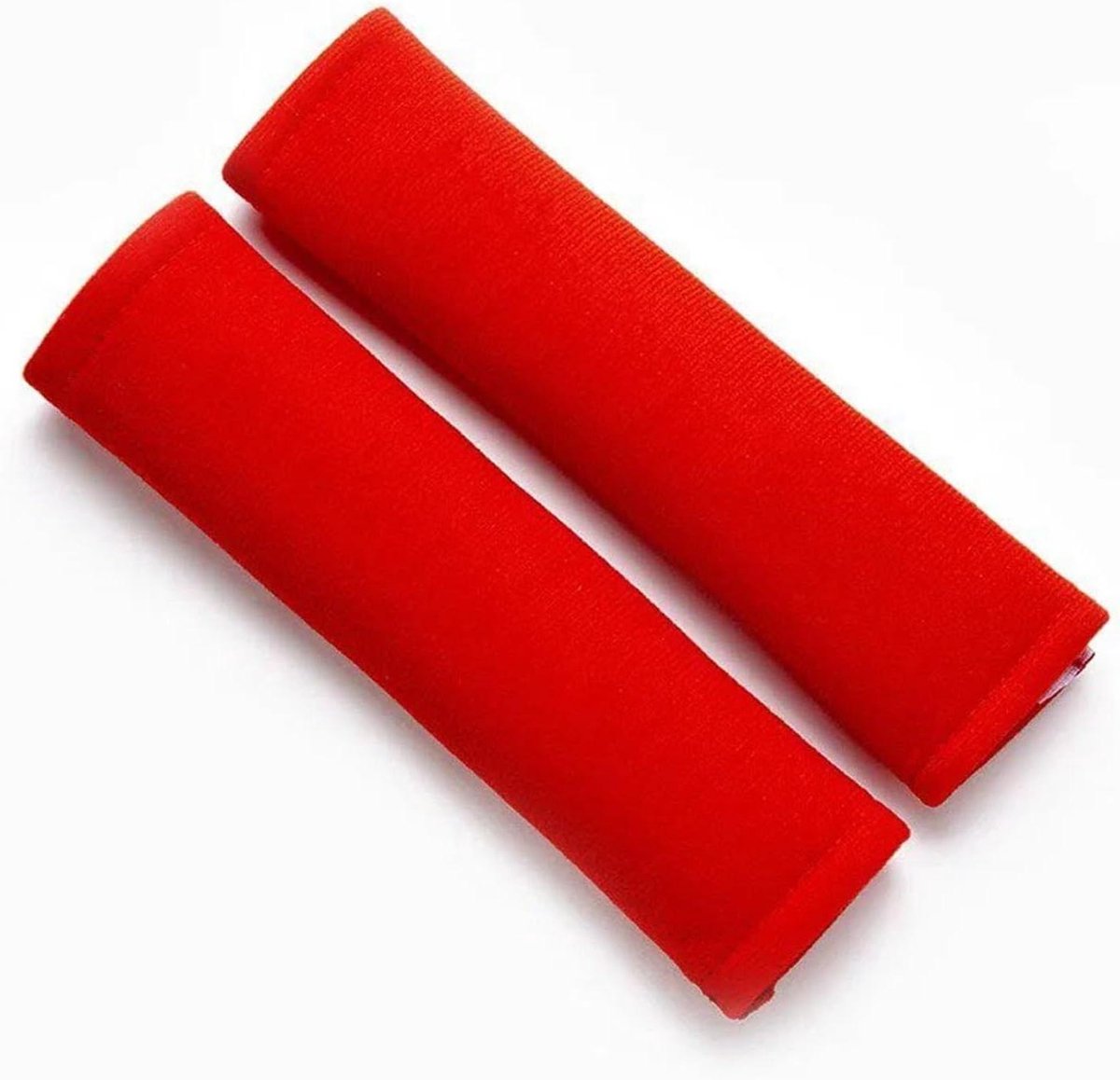 Gordelkussens - Schouderbeschermers - Comfortabel Rijden - Zachte Stof - 2 stuks - Rood