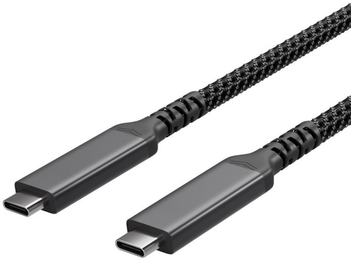Flexline®--USB-C Ladekabel, USB C Stecker auf USB-C Stecker, 3.2, 100W PD, Textil, 2m