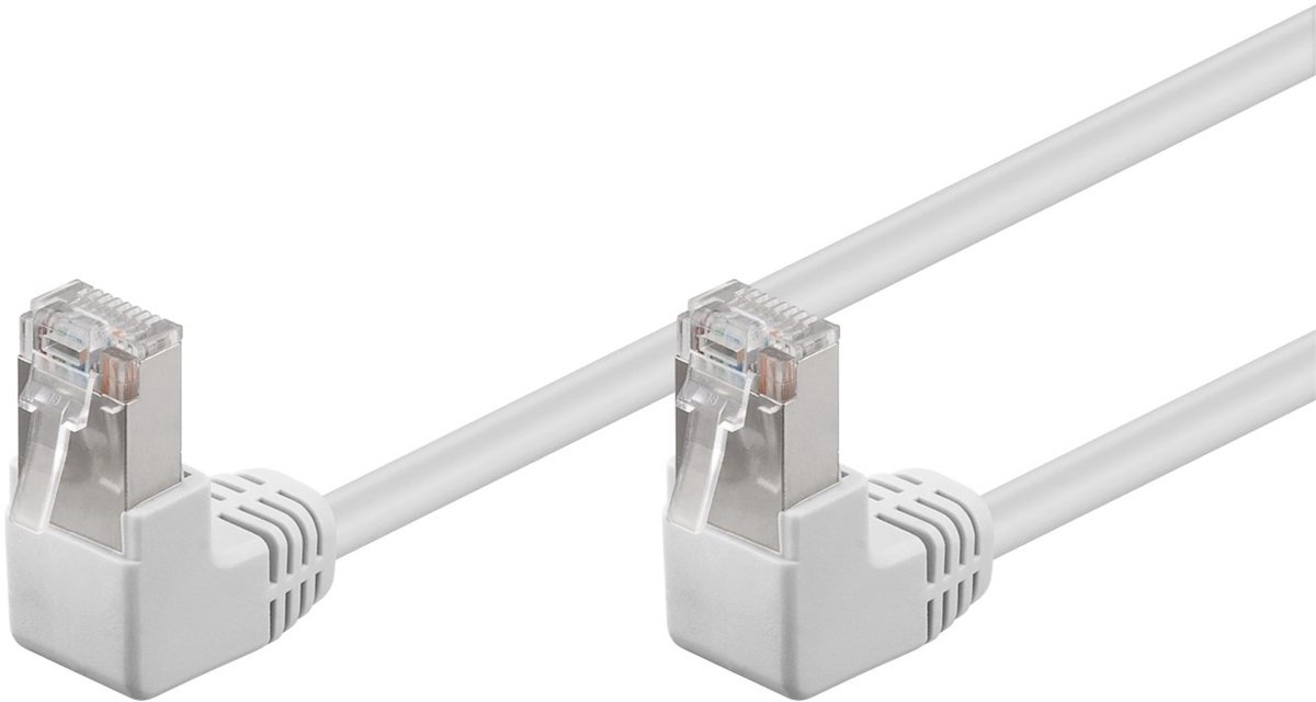 FTP CAT5e Gigabit Netwerkkabel - haaks - CCA - 0,5 meter - Wit