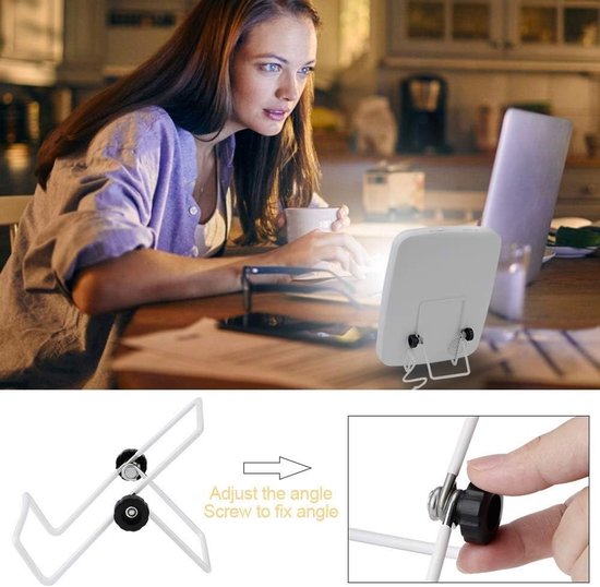 Wekker Lamp - Natuurlijke Wekker - Rustig Wakker Worden - Stepless Dimming - 10000 Lux - Wit — afbeelding 4