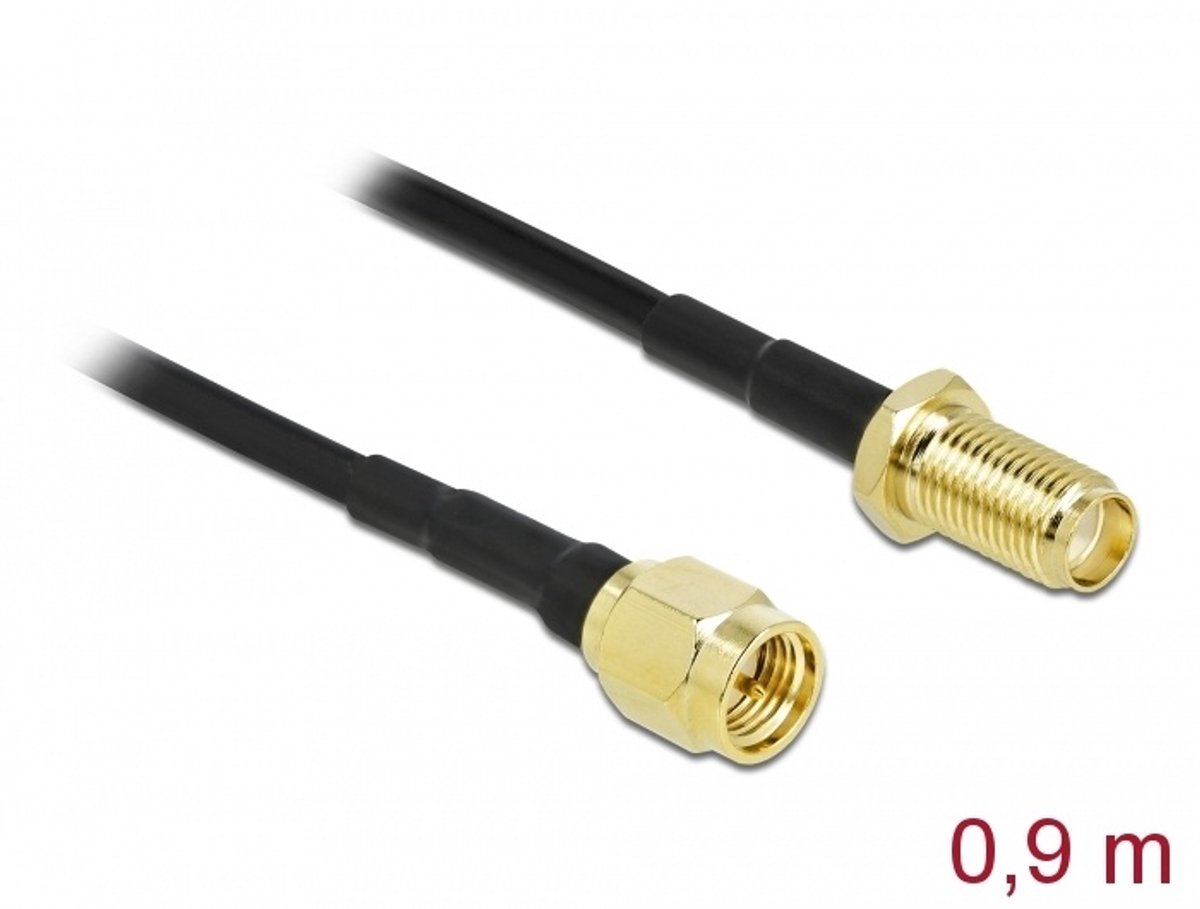 Antennekabel SMA -plug naar SMA Jack LMR/CFD100 0,9 m laag verlies
