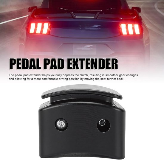 Pedaal Verlengstuk - Koppelingsverlenger Auto - Comfortabeler Rijden - 1.5 Inch Verlenging - 3.81 cm - Zwart — afbeelding 2