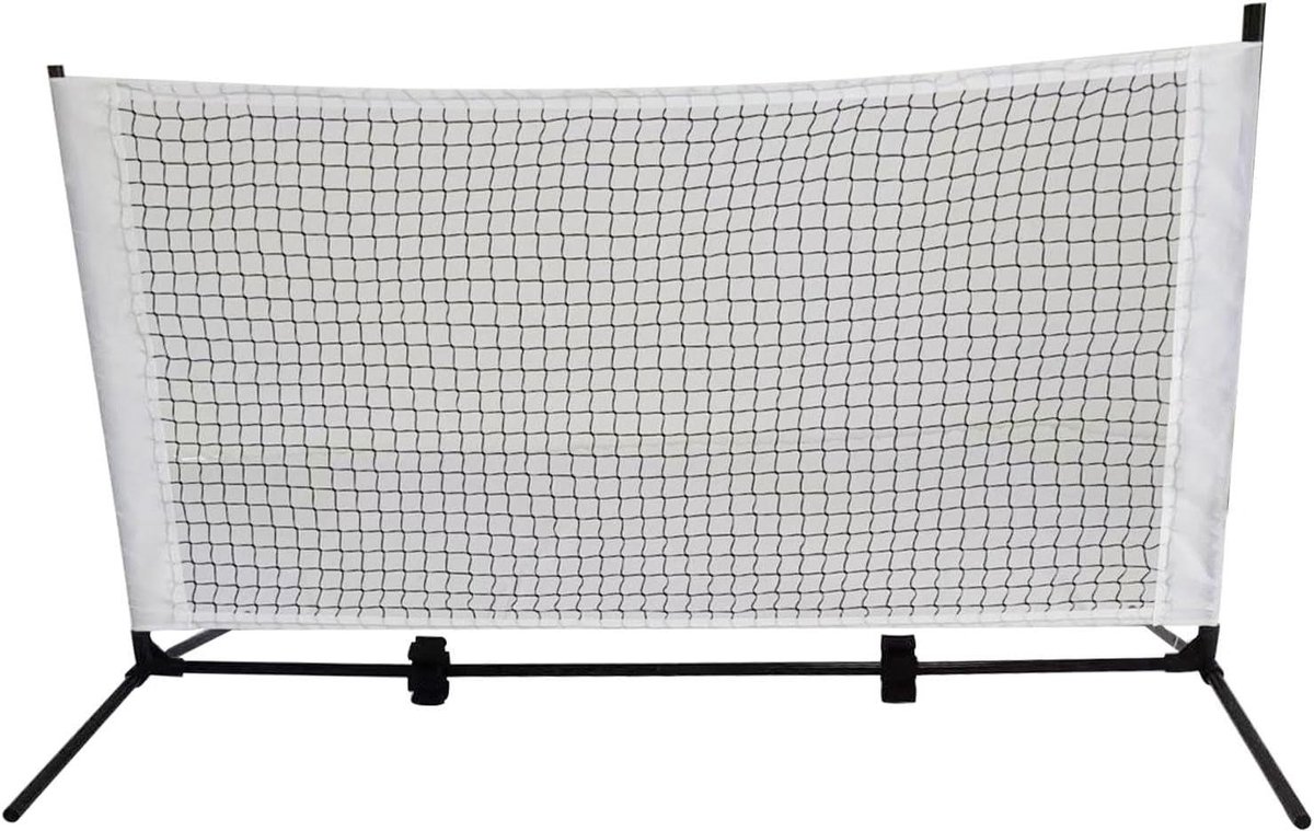 Trainingsnet Sport - Pickleball Badminton - Thuis Trainen - Snel Opgezet - 1.5 Meter - Zwart