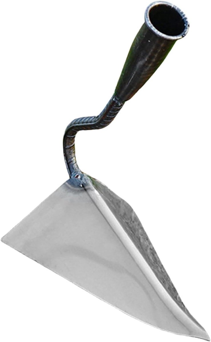 Handschoffel - Onkruidtrekker - Tuinonderhoud - Driehoekige vorm - 28 x 11 cm - Zilver