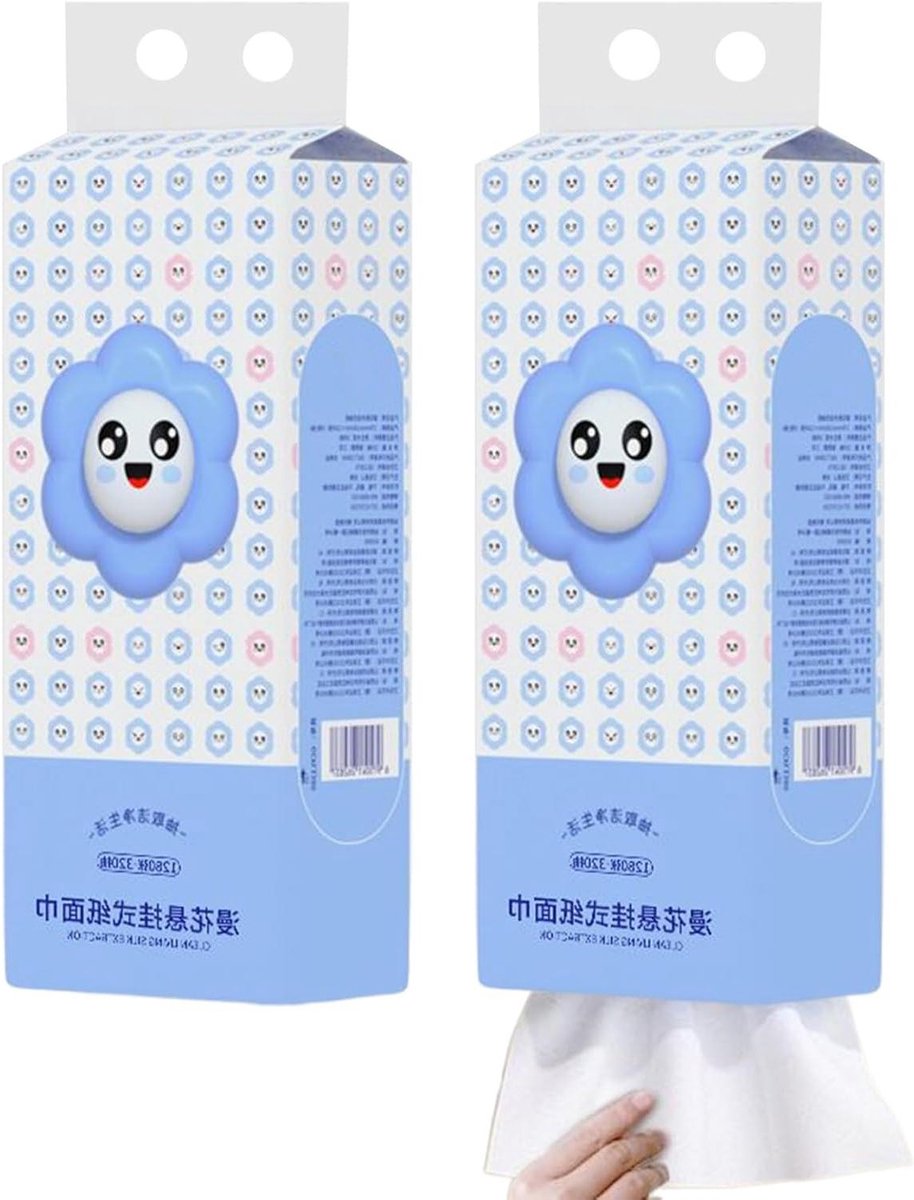 Toiletpapier Rollen - Zachte Servetten - Huishoudelijk Gebruik - Verdikt Ontwerp - 1280 Vellen - Wit